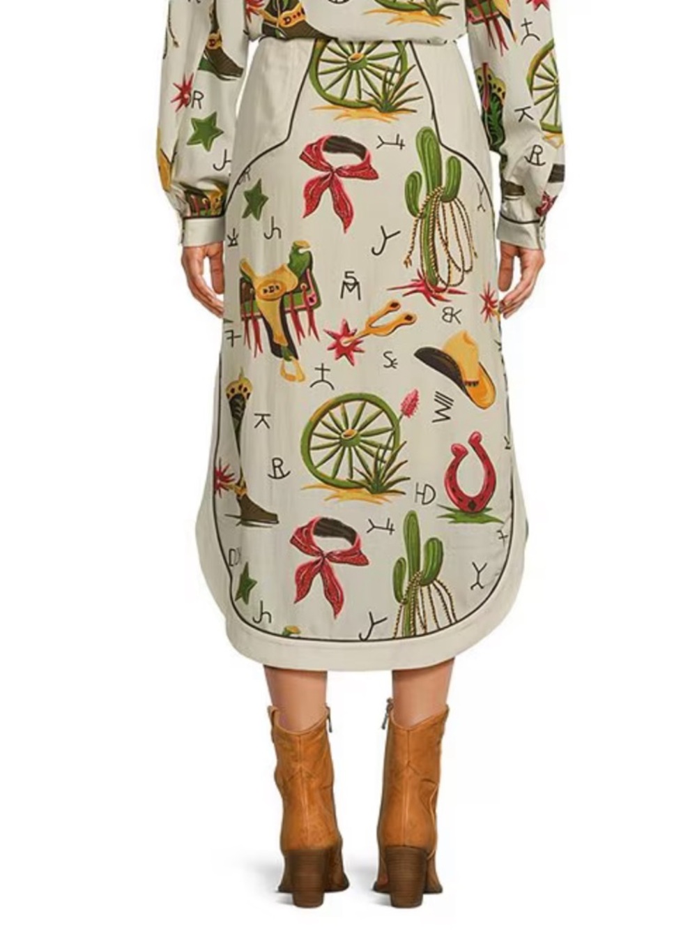 Double D Ranch Atomic Ranch Printed A-Line Skirt - Picture 13 of 16